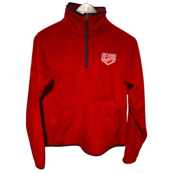 NHL Tops - Detroit Redwings Red Fleece Pullover SIze Medium